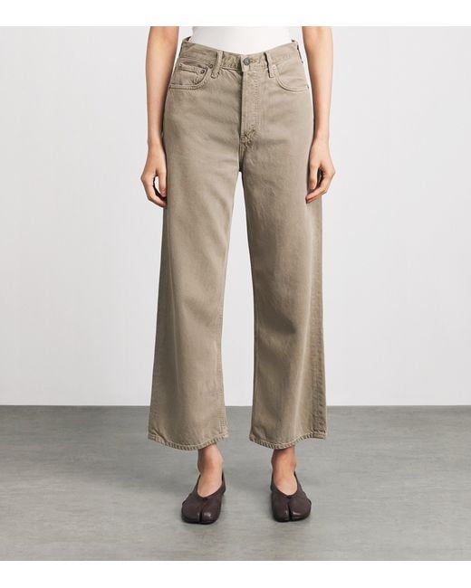 Agolde Natural Ren Wide-Leg Jeans