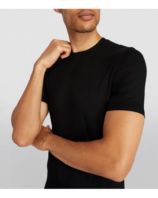 Zimmerli of Switzerland Black Stretch-Modal Pureness T-Shirt for men