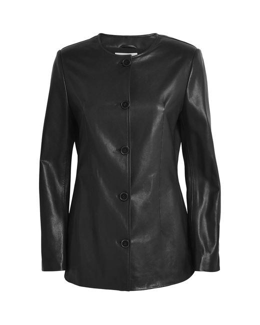Nour Hammour Black Lambskin Maud Jacket