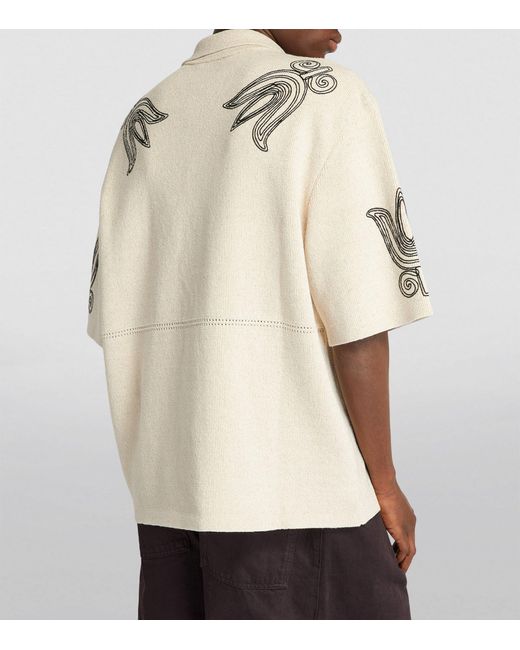 Nanushka Natural Short-sleeve Kaemon Shirt for men