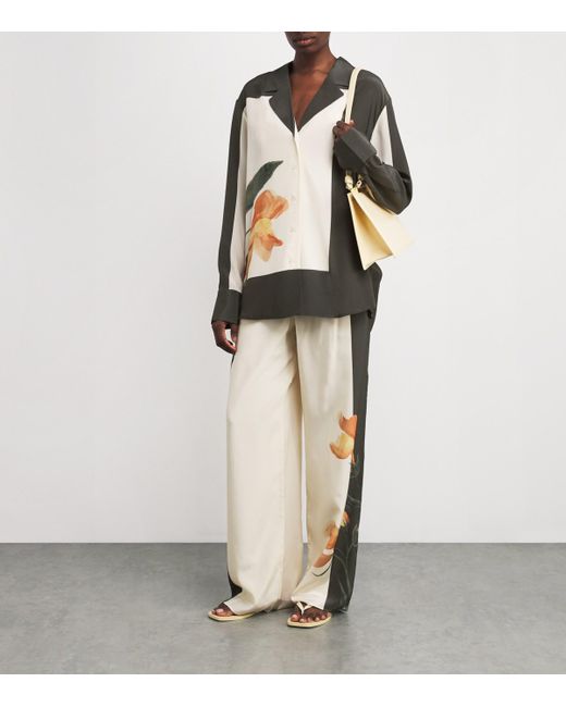 Sir Black Silk Printed Constance Shirt