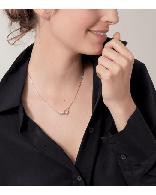 Cartier Metallic And Diamond Love Necklace