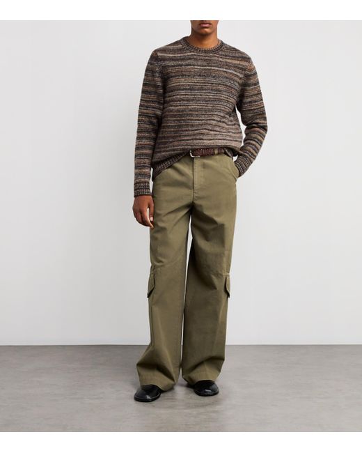 Barbour Brown Wool-Blend Pately Sweater for men