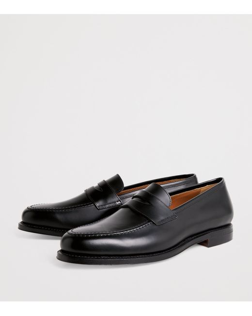 Polo Ralph Lauren Black Leather Maestra Penny Loafers