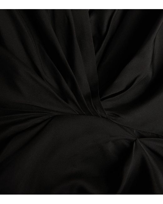 GAUGE81 Black Silk Asuka Mini Dress