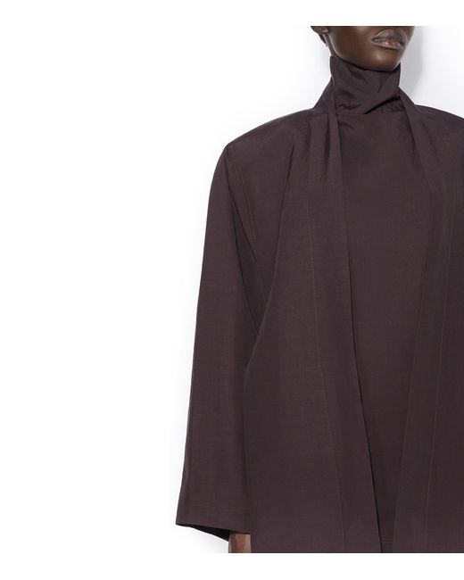 Alaïa Purple Paper-Blend Straight Jacket