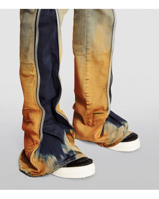 Rick Owens Natural Gradient-dye Bolan Banana Flared Jeans for men