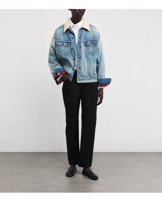 【送料&関税込】The Row Light Blue Cotton Jorelle Denim Jack Jorelleコットンジャケット ブルー – The Row