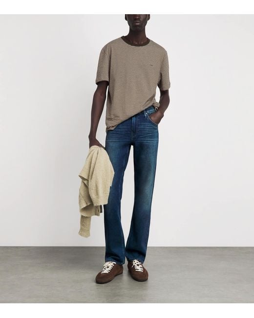 PAIGE Blue Normandie Straight Jeans