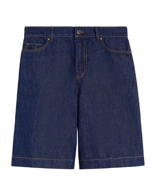 Weekend by Maxmara Blue Denim Shorts