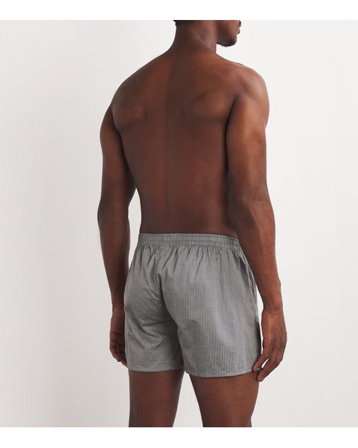 Falke Gray Cotton Boxer Shorts for men