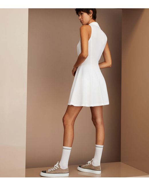 Brunello Cucinelli White Stretch-cotton Piqué Tennis Dress