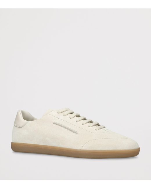 Zegna White Suede 232 Sneakers for men
