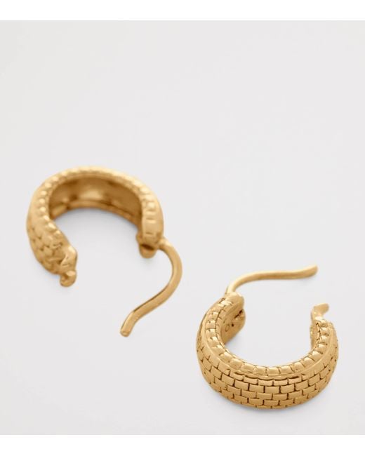 Monica Vinader Metallic Vermeil Heirloom Huggie Earrings