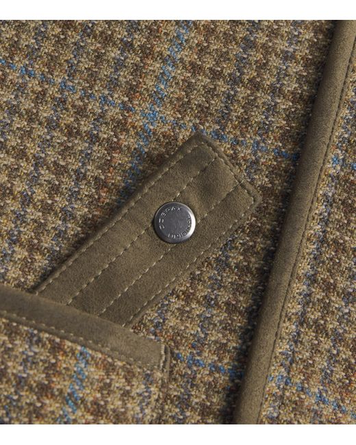 James Purdey & Sons Green Tweed Raglan Tom Field Jacket for men
