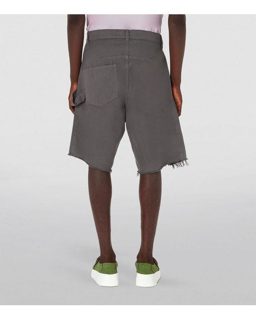 J.W. Anderson Gray Twisted Workwear Shorts for men