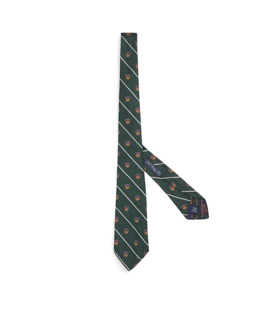 Polo Ralph Lauren Green Silk Jacquard Tie for men