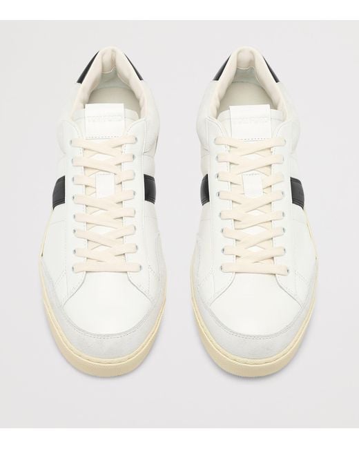 Tom Ford White Leather T Sneakers for men