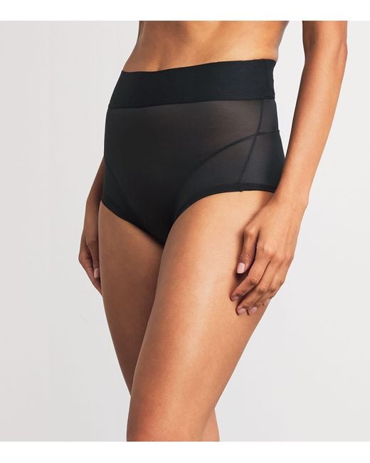 Wolford Black Sheer Touch Briefs