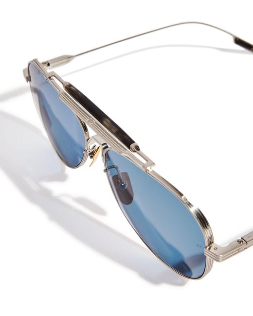 Jacques Marie Mage Blue X The Gonzo Foundation Peyote Sunglasses for men