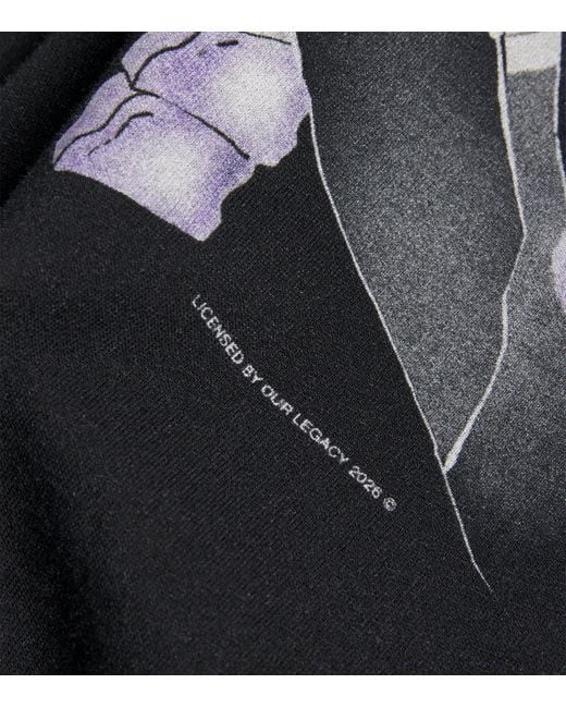 Our Legacy Black Cotton Cybernetic Angel T-Shirt for men