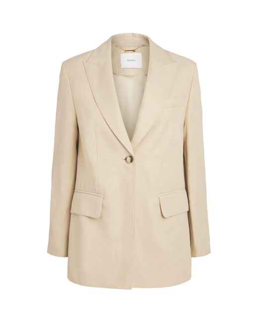 Joseph Natural Single-Button Rochd Blazer