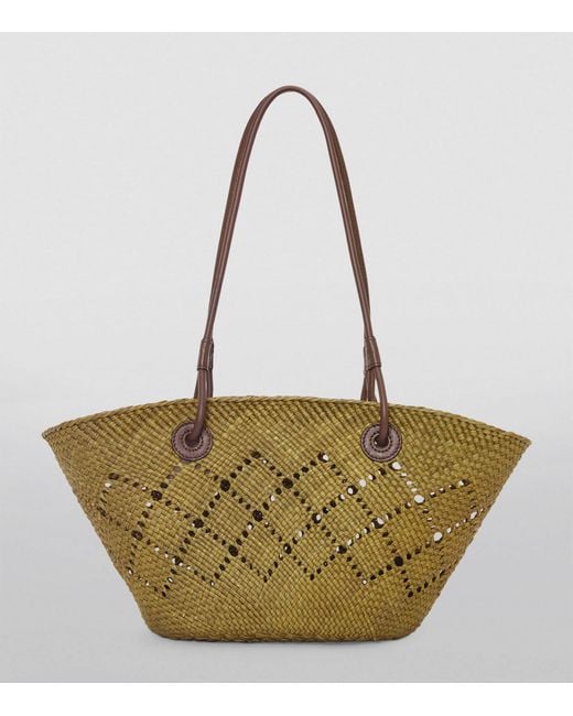 Loewe Metallic X Paula's Ibiza Small Woven Anagram Basket Bag