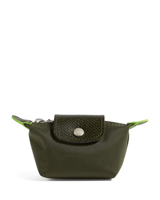 Longchamp Green Le Pliage Coin Purse