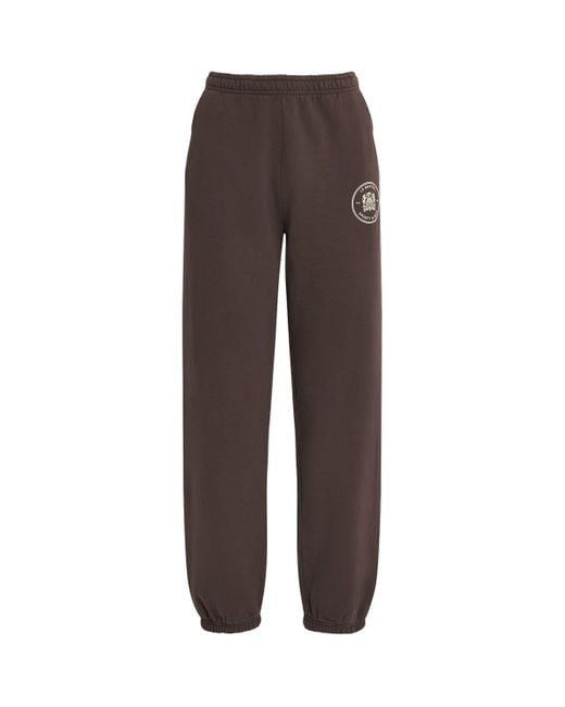 Sporty & Rich Brown X Le Bristol 100Th Crest Sweatpants