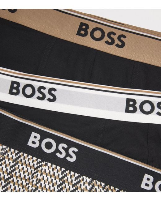 Boss Black Stretch-Cotton Power Boxer Briefs for men