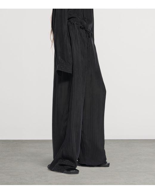 Balenciaga Black Fluid Tailored Trousers