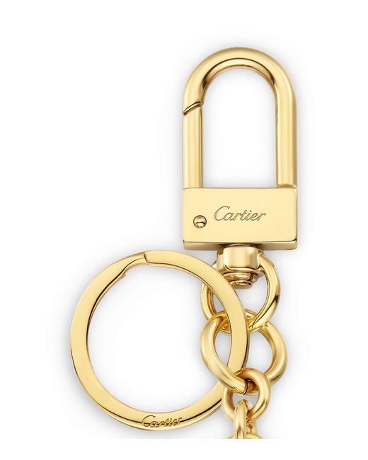 Cartier Orange Leather Characters Keyring