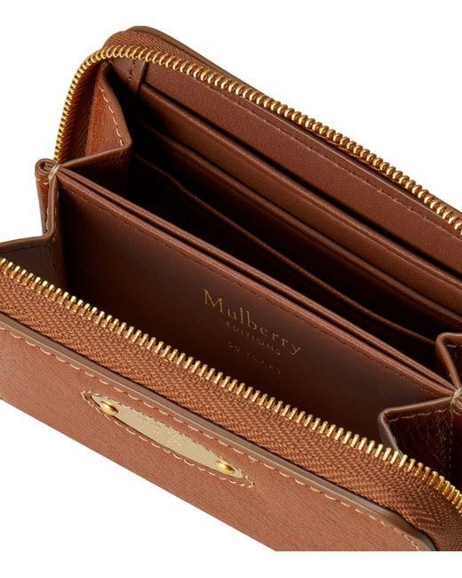 Mulberry Brown Logo Plaque Purse
