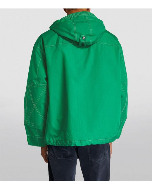 Polo Ralph Lauren Green Nylon Twill Hooded Jacket for men