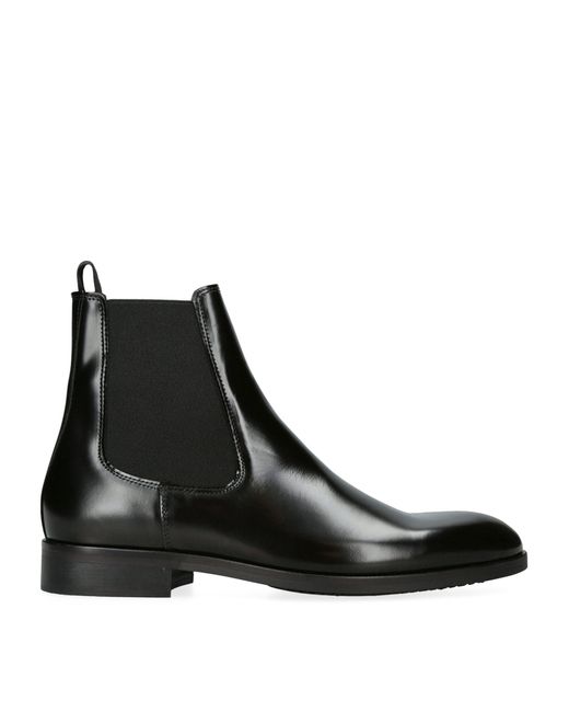 Kurt Geiger Black Leather Hunter Chelsea Boots for men