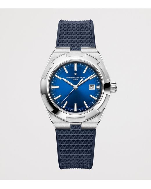Vacheron Constantin Blue Stainless Steel Overseas Self-Winding Watch