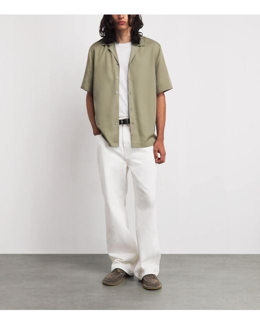 7 For All Mankind White Wide-Leg Jeans for men