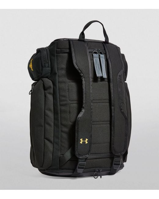 Under Armour Black Project Rock Duffle Backpack for men