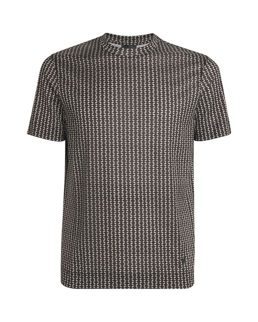 Emporio Armani Gray Printed T-Shirt for men