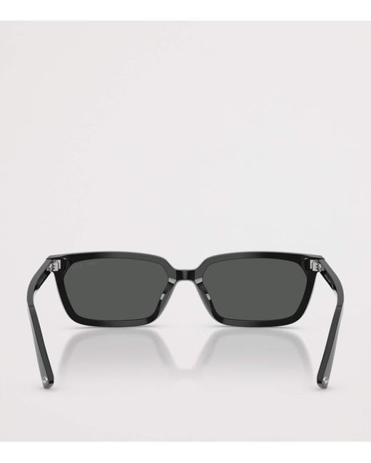 Jimmy Choo Black Rectangular Sunglasses