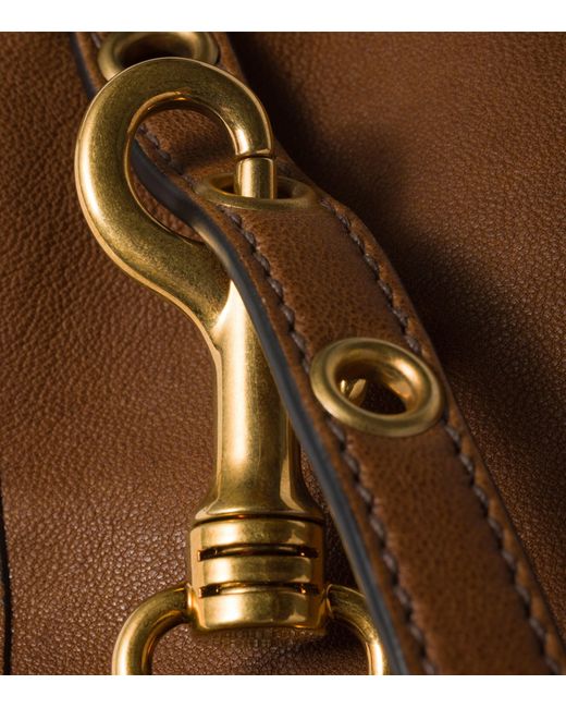 Miu Miu Brown Nappa Leather Pouch