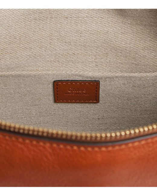 Chloé Brown Medium Leather Marcie Shoulder Bag