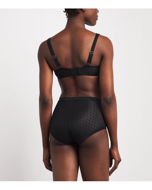 Simone Perele Gray Lace Plume Control Briefs