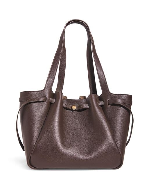 Tory Burch Brown Leather Romy Tote Bag