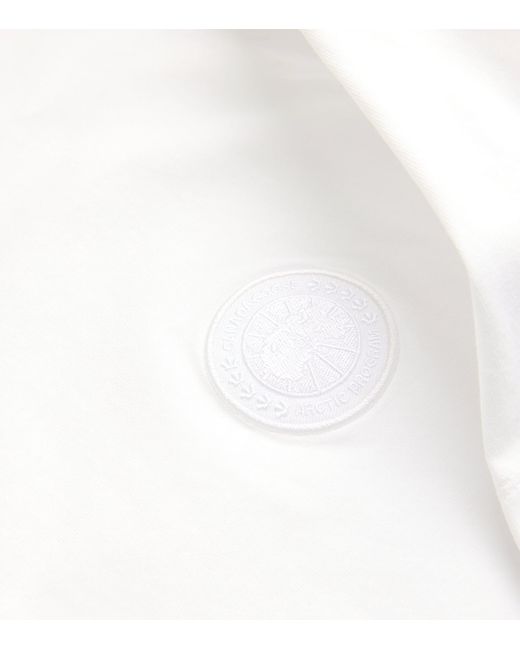 Canada Goose White Cotton Gladstone Disk T-Shirt for men