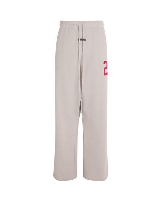 Fear Of God Gray Cotton-Blend Varsity Sweatpants for men