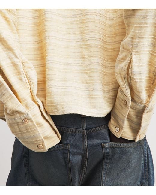 424 Natural Cotton-Blend Stripe Shirt for men