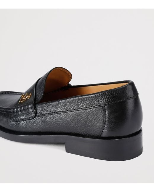 Kurt Geiger Black Leather Limehouse Loafers