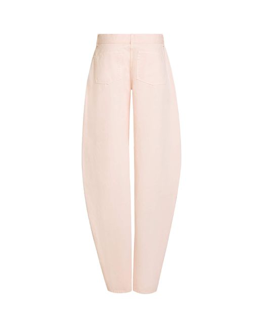 Alaïa White Round Jeans