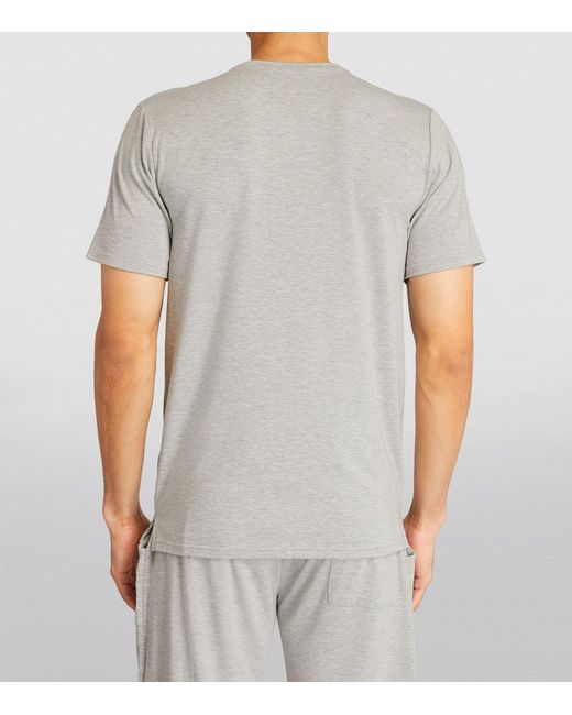 Homebody Gray V-neck Lounge T-shirt for men